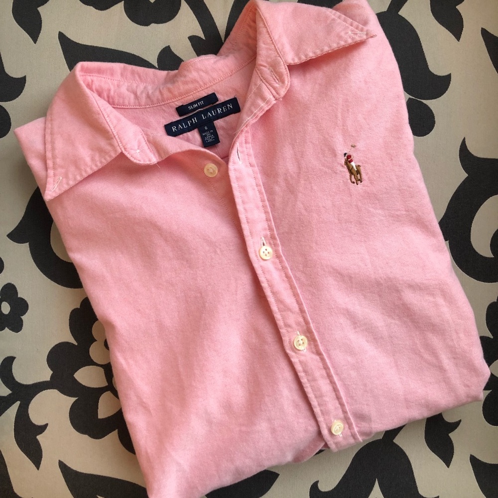 Ralph Lauren long sleeve button down blouse